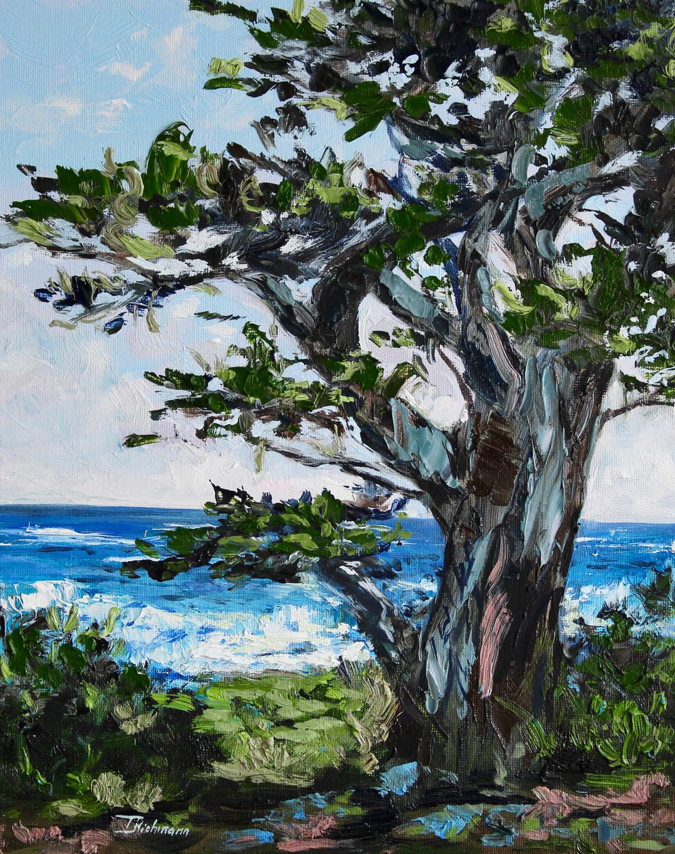 Impressionistic Landscape Oil Painting By Liza Illichmann, 9 X 12", Early Morning, Original Artwork