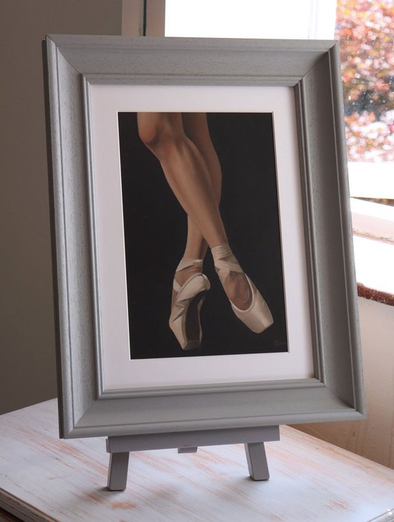 Ballet Shoes, Figurative Oil Painting