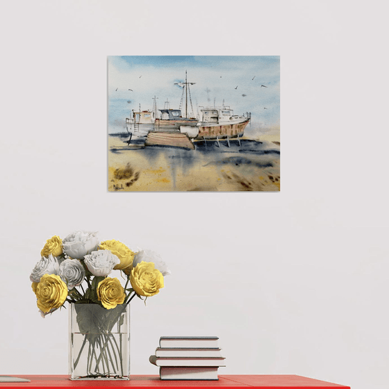 Boat painting