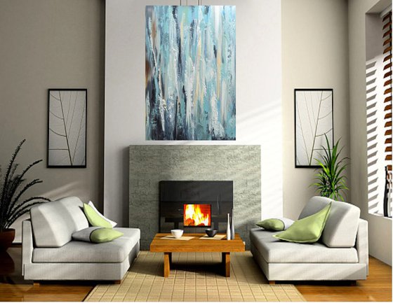 Gray Abstract - Original Acrylic Painting