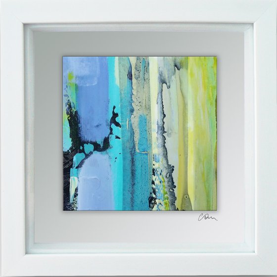 Framed ready to hang original abstract  - colours #8