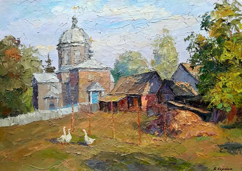 Churchyard by Boris Serdyuk