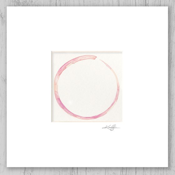 Enso 20 - Abstract Zen Circle Painting by Kathy Morton Stanion