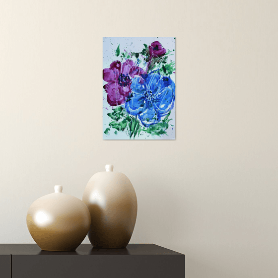 Anemones 02 /  ORIGINAL PAINTING