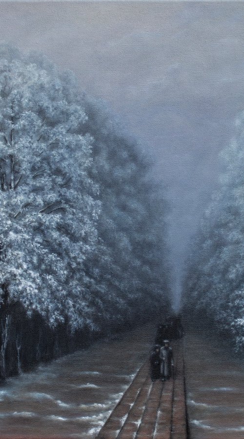 Winter Park 1 Inspired by Ivan Aivazovsky by Mila Moroko