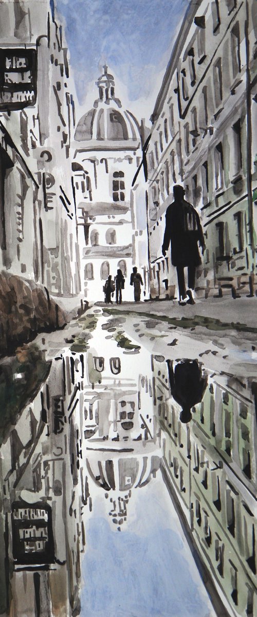 After The Rain / 42 x 29.7 cm by Alexandra Djokic