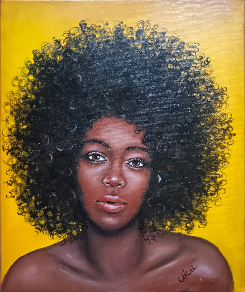 Beautiful African Girl by Mateja Marinko