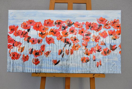 Poppies And Blue Sky