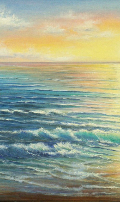 Turquoise wave by Ludmilla Ukrow