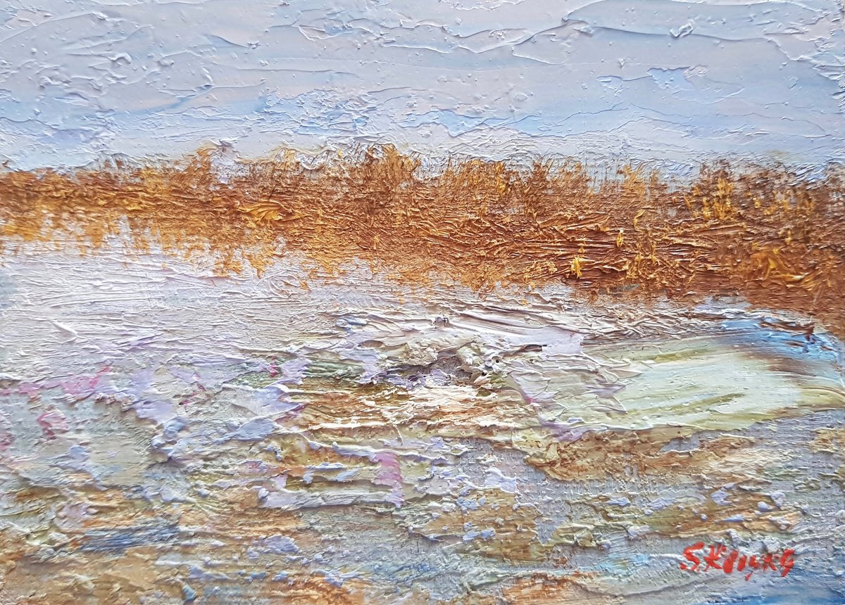 Winter lake by Svetlana Grishkovec-Kiisky