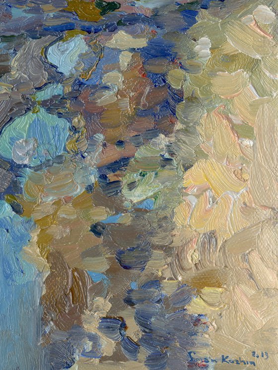 The last snow. Puddles. Pereslavl-Zalessky