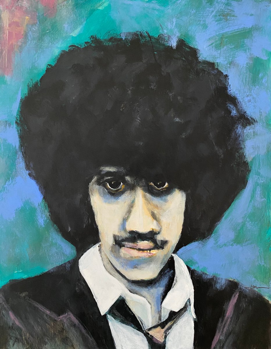 Phil Lynott (Thin Lizzy) by Jen Jovan