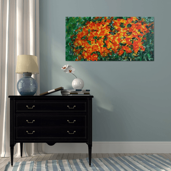 Late Roses in Autumn /  ORIGINAL PAINTING