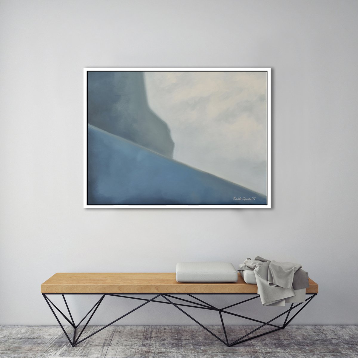 Abstract Landscape - Ocean Cliff 30x40 by Nicolette Capuano