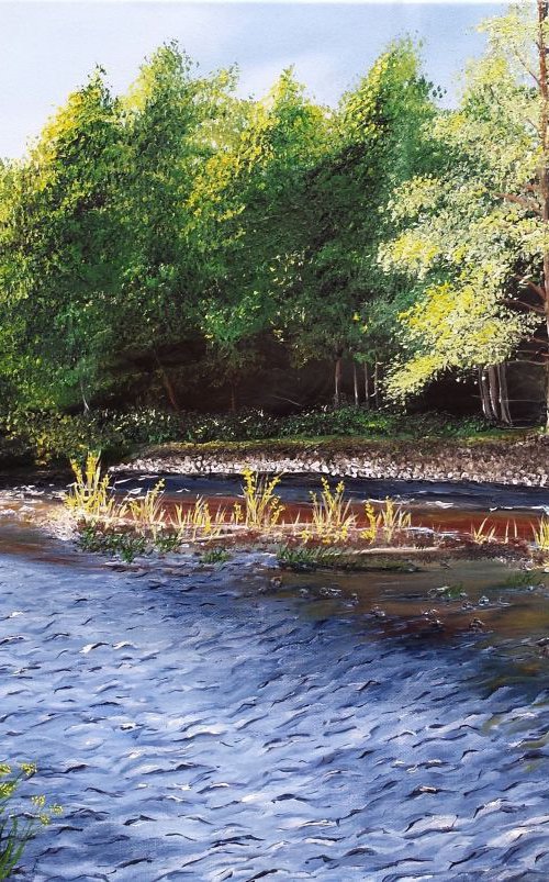 River Druie  51cm x 76cm by Hazel Thomson
