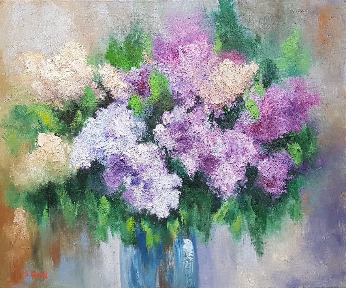 Lilac (flowers) by Svetlana Grishkovec-Kiisky
