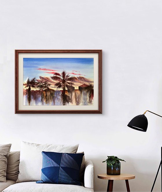 Warm Evening in Sicily Port