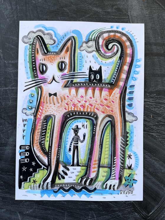 LONG LEGGED CAT
