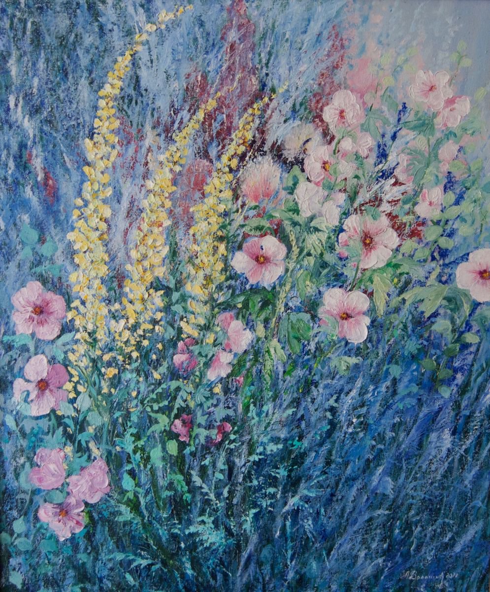 Impressionist Painting of Flowers Flowers have a soul, by Anna  Voloshyn