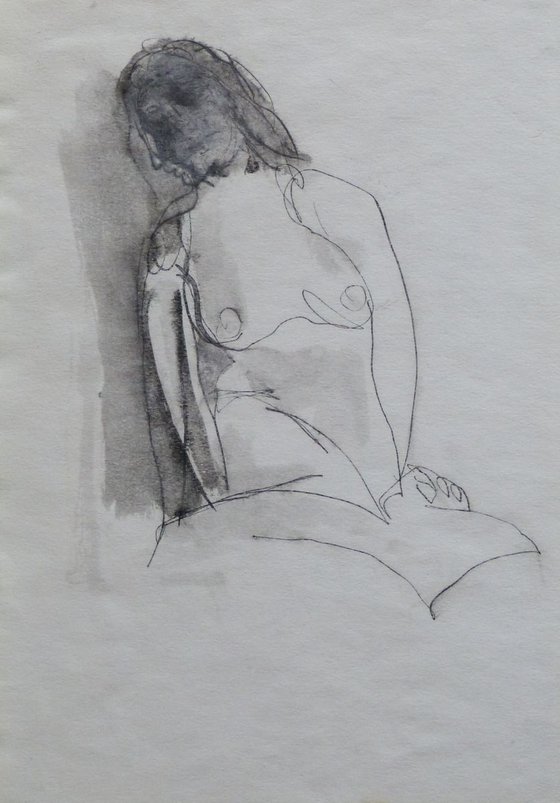 Nude, Drawing 20x18cm