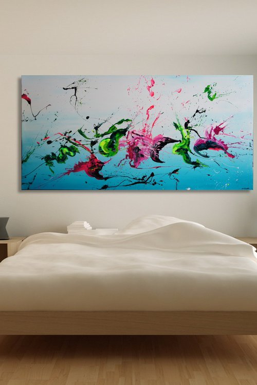 In Free Flight (Spirits Of Skies 162015) (180 x 90 cm) XXXL (72 x 36 inches) by Ansgar Dressler