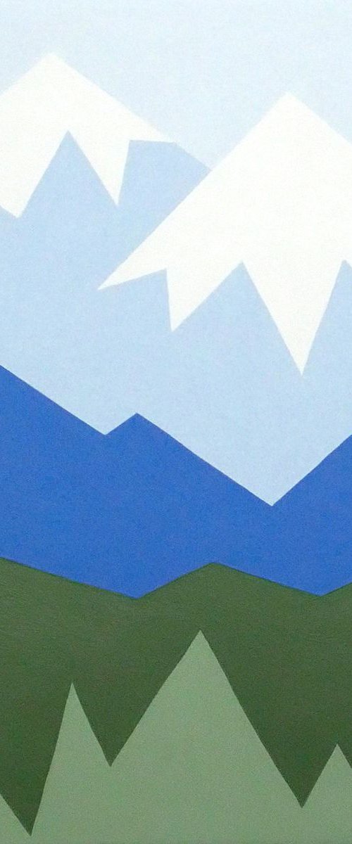 Mount Temple, Lake Louise. by Zoe  Hattersley