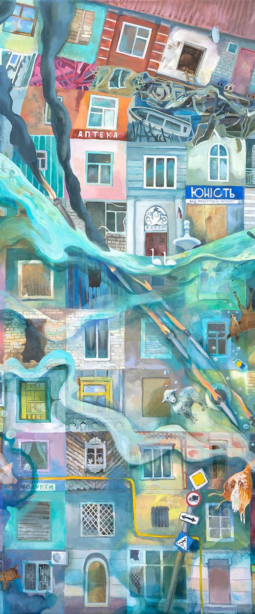 We are not ok at all. Flood. by Anastasiia Grygorieva