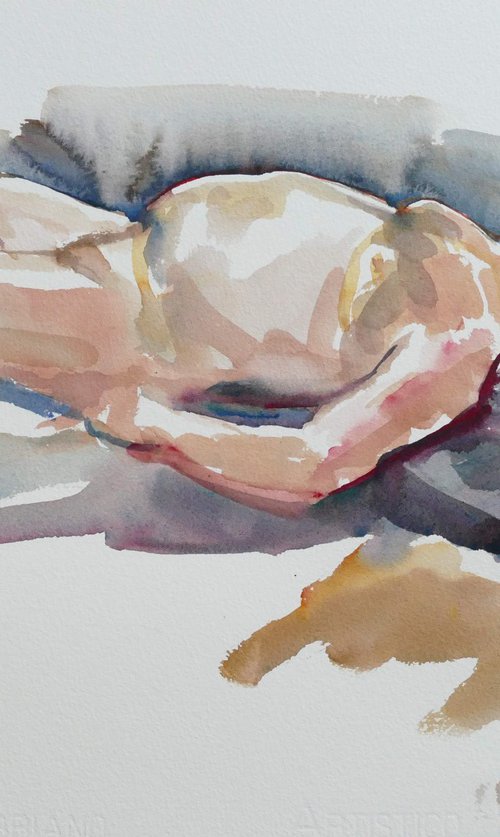 reclining male nude by Rory O’Neill