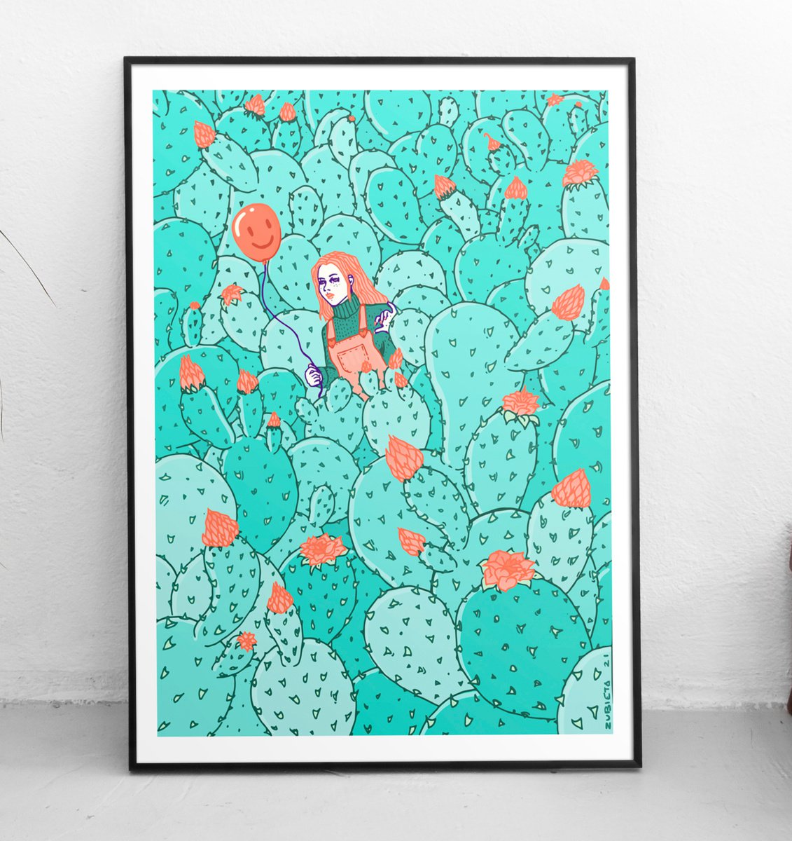 Prickly Games | The Cactus Maze | Limited edition of 50 A3 Size by Marta Zubieta