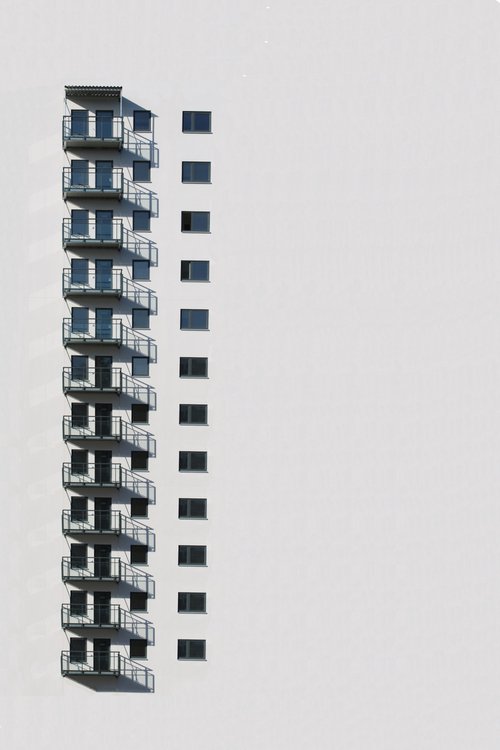 Balconies in a row by Marcus Cederberg