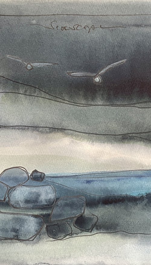 Winter Seascape by Gesa Reuter