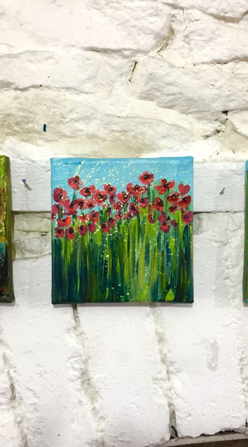 A trio of Poppy's by Emma Sian Pritchard