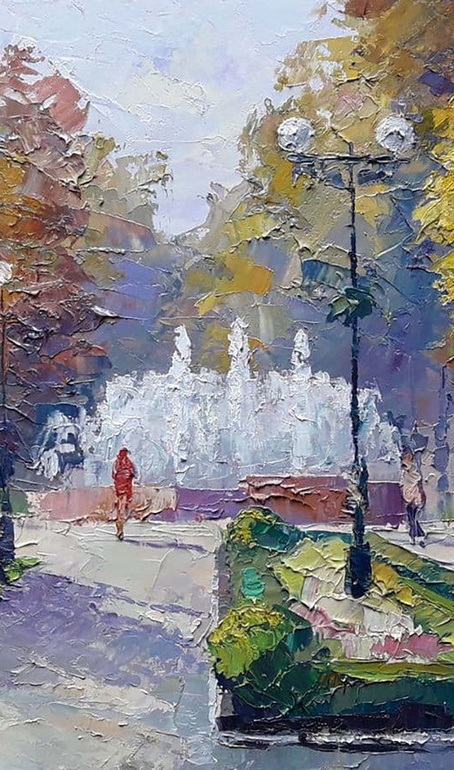 Autumn park by Boris Serdyuk