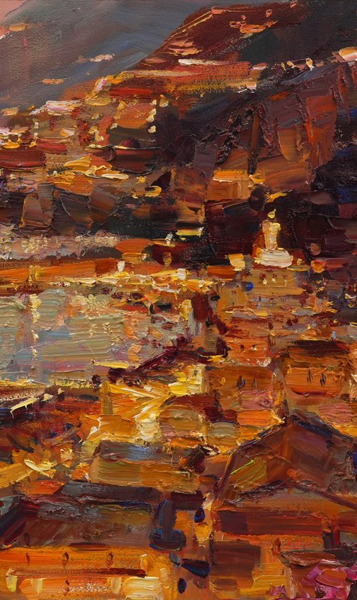 The evening magic of the Amalfi coast by Sergei Chernyakovsky