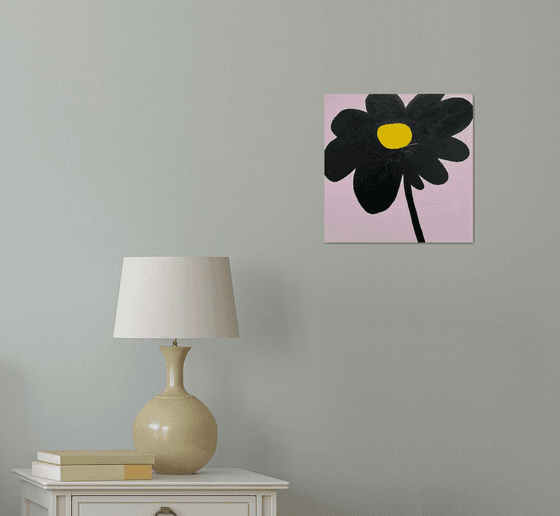 Minimalist Black Flower