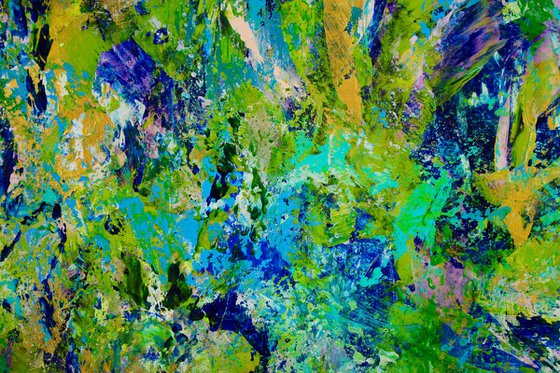 Regrowth (Lush Greenery) | Very large abstract painting