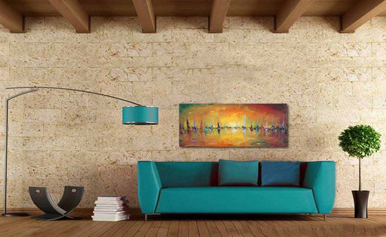 Conspiracy, Abstract Oil Painting on Canvas
