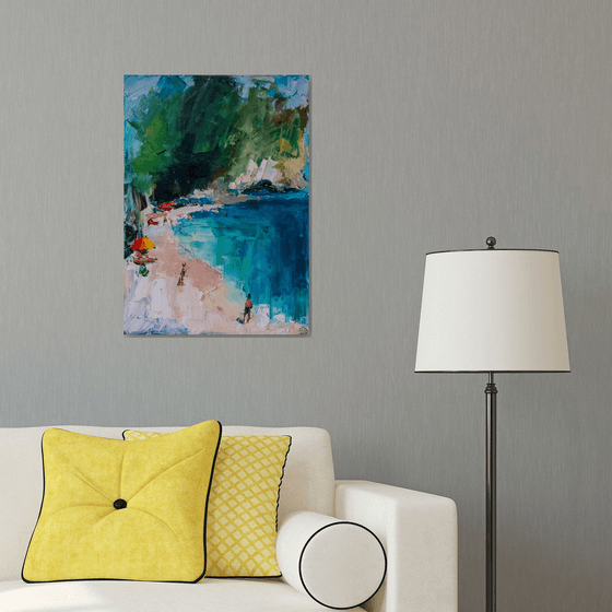 Vibrant Coastal Beach Art