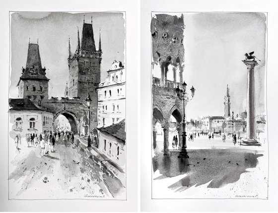 Monochrome Memories (Diptych)