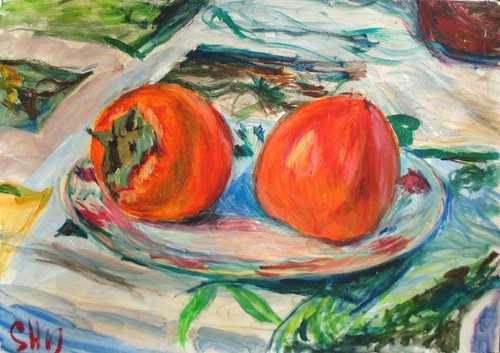 Two persimmons by Alexander Shvyrkov