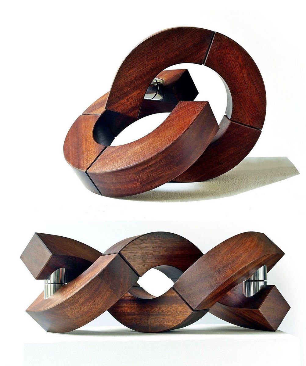 Geometric Abstract Sculpture By Nikolaus Weiler, 14 X 10", Movistruct, Original Artwork