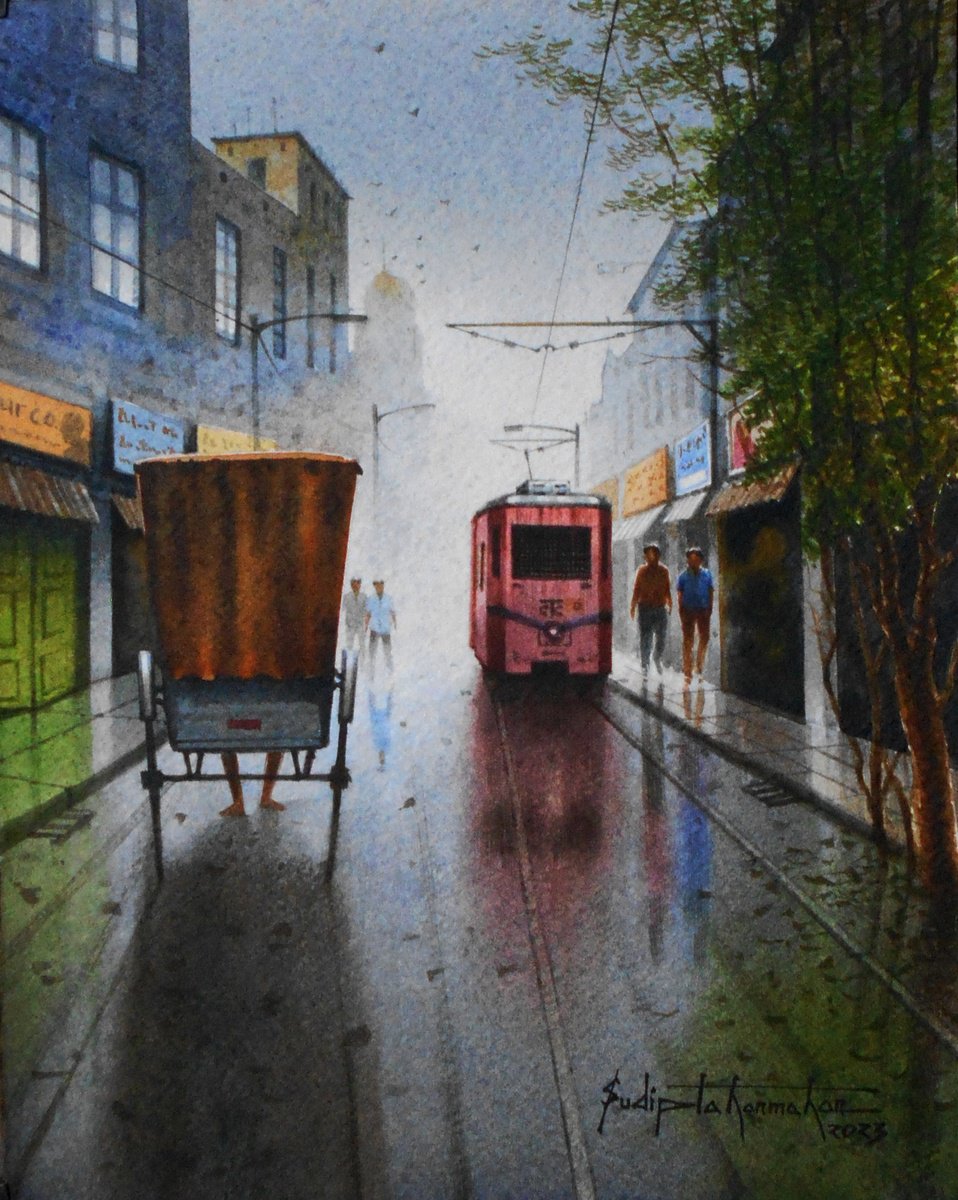 After rainy day in the city by Sudipta Karmakar