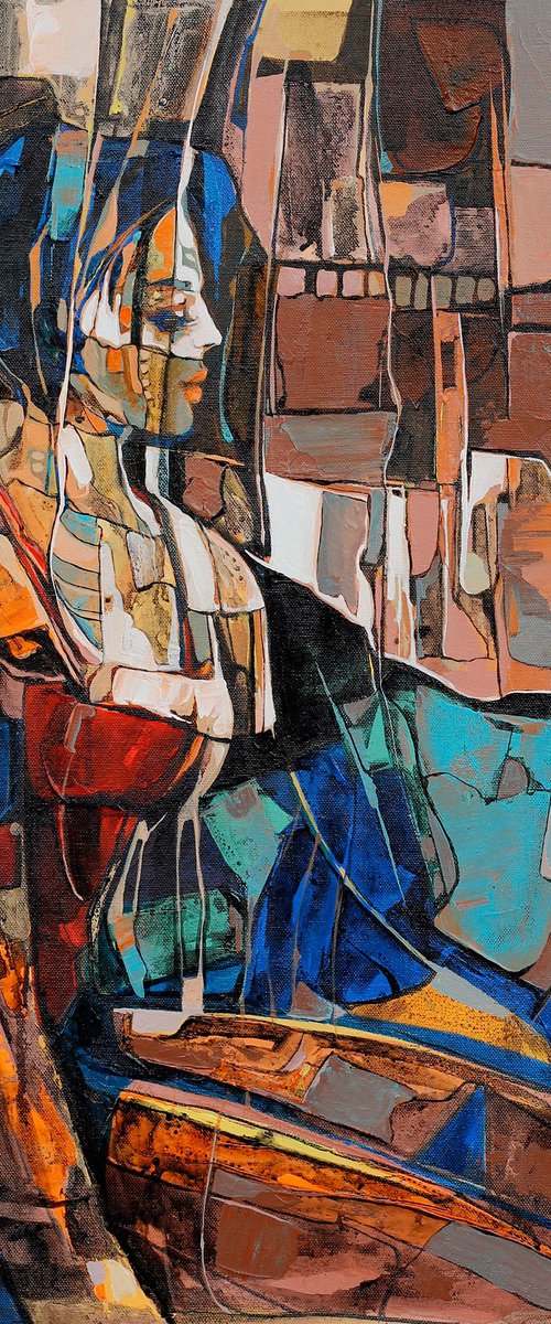Women painting -The queen by ARTIST GURDISH PANNU