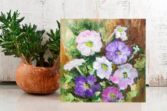 Petunia Flowers Painting