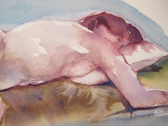 reclining female nude