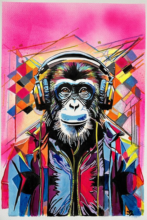 What's up Monkey by Misty Lady - M. Nierobisz