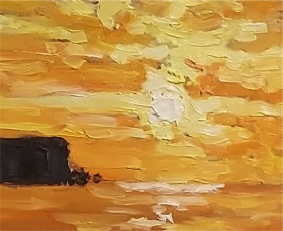 Sunrise over the May Island
