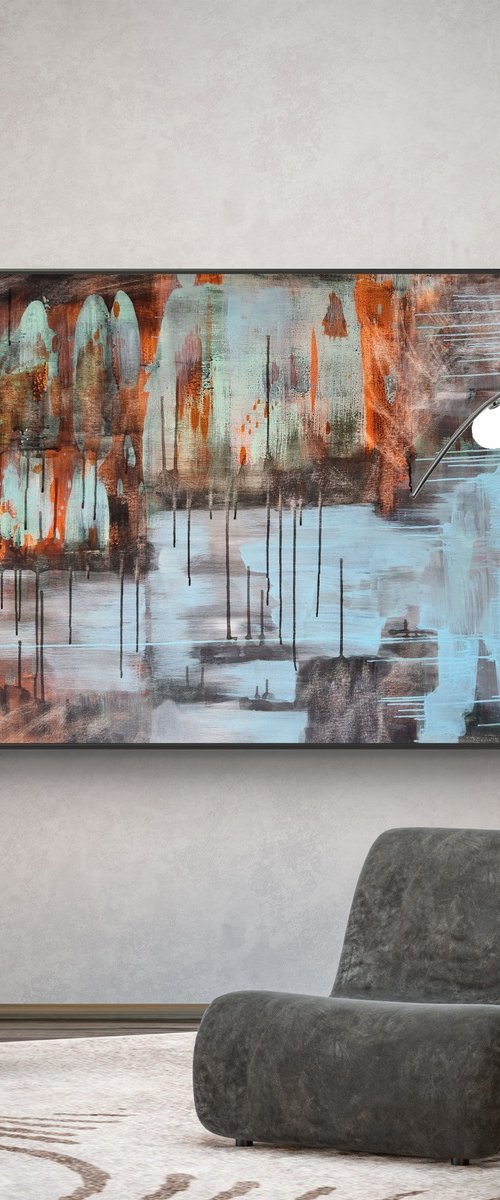 SHADOW - Contemporary Abstract Painting by Orvvet