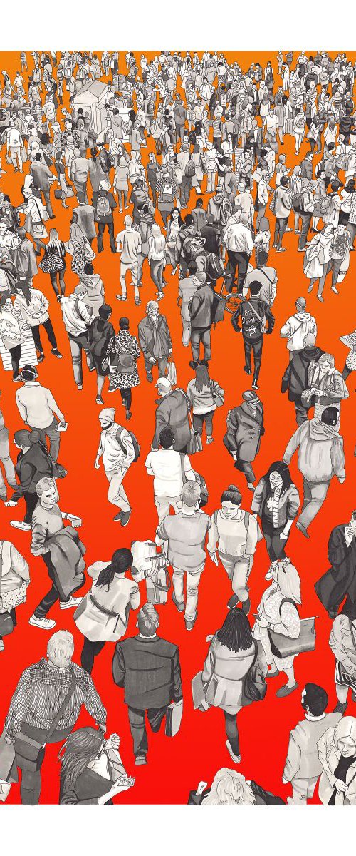 “People At The Station” (Warm Gradient) by Arturo Garcia de las Heras (Agheras73)