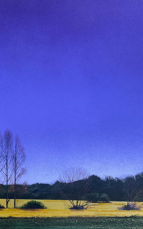 'Horizon Line V' Landscape Oil Painting by Simon Jones